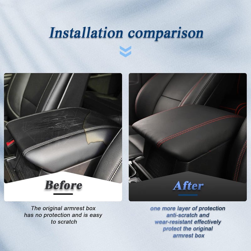 BIBIBO for 2024 2025 2026 Explorer Center Console Cover for 2020-2026 Ford Explorer Arm Rest Cover,2025 2026 Explorer Arm Rest Pad Seat Box Cover,2024-2026 Explorer Arm Rest Cover Explorer 2020-2026 - Image 4